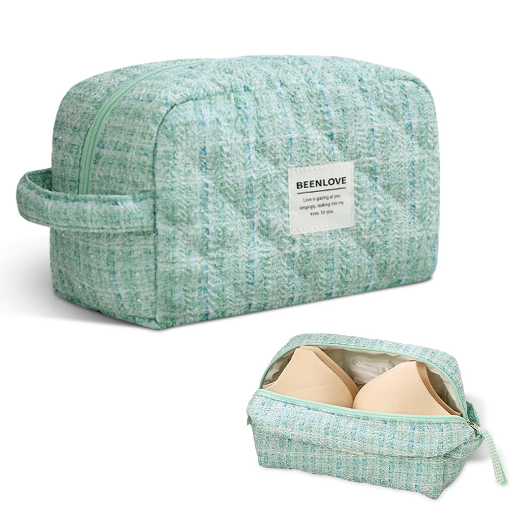MAYCREATE Bra Organizer Bag Travel Underwear Organizer for Women, Soft Socks Lingerie Pouch with Handle, Portable Utility Storage Bag for Clothing, Travel Essentials (24x11x15cm) MAYCREATE Bra Organizer Bag Travel Underwear Organizer for Women, Soft Socks Lingerie Pouch with Handle, Portable Utility Storage Bag for Clothing, Travel Essentials (24x11x15cm)